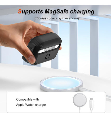 Estuche Para AirPods Pro 2da Gen Con Kit Negro