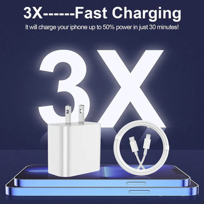 Kit De Cargador Rápido iPhone Con Cable Usb C - Pack Doble Color