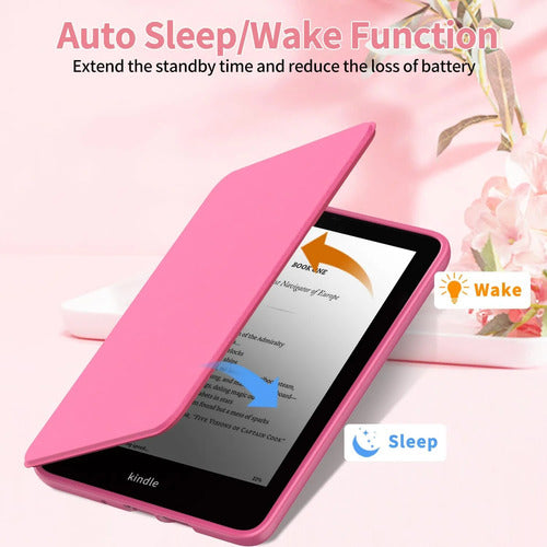 Funda Para Kindle 6 Pulgadas 2024 Y 2022 (11 Gen) Rosa Chicle