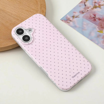 Funda iPhone 17 Estética Lunares Tpu Suave Rosa Lunares
