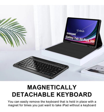 Funda Con Teclado Para Samsung Galaxy Tab S9/s10 Plus 12.4' Negro