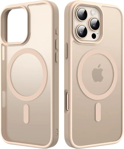 Funda Magnética Para iPhone 16 Pro Dorado Oscuro