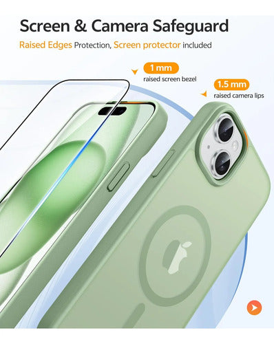 Funda Para iPhone 15 Verde Musgo