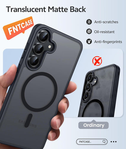 Funda Para Samsung Galaxy S25 Fe, Negra, 6.7 PuLG Negro