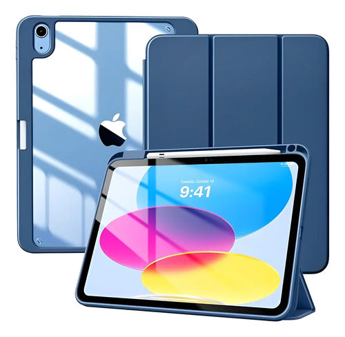 Funda Para iPad (a16) De 2022 Y 2025 11' Y 10.9' Azul Marino