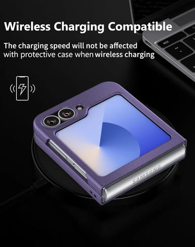 Funda Para Samsung Galaxy Z Flip 6 Y Z Flip 7 Fe Lila