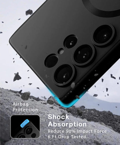 Funda Magnética Amzfield Para Samsung Galaxy S25 Ultra, N... Negro