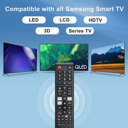 Pack X2 Control Remoto Universal Para Samsung Smart Tv Negro