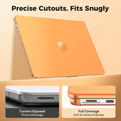 Carcasa Funda Transparente Para Macbook Air 13.6' Naranja