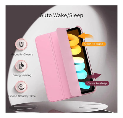 Funda Para iPad Mini 7 (a17 Pro) 2024 Y Mini 6 2021 Rosa