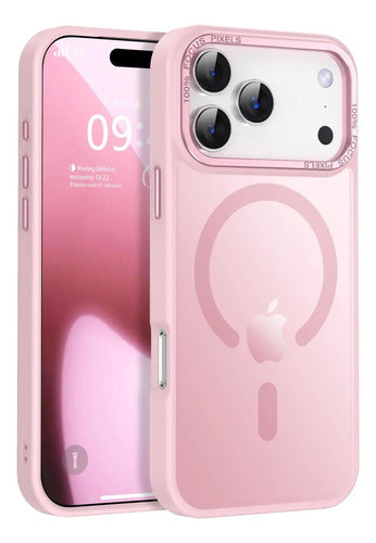 Funda Para iPhone 17 Pro Magnetica Rosa Claro
