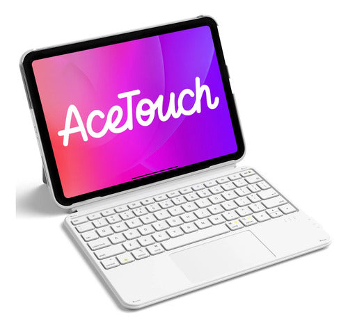 Funda Con Teclado Para iPad 11th/10th Gen, Air 11 Blanco