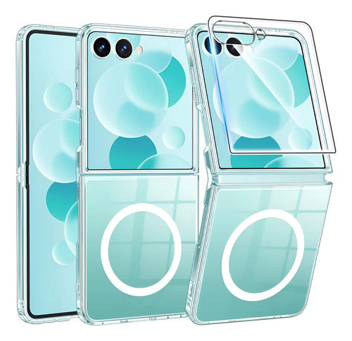 Funda Magnética Para Samsung Galaxy Z Flip 7 Transparente