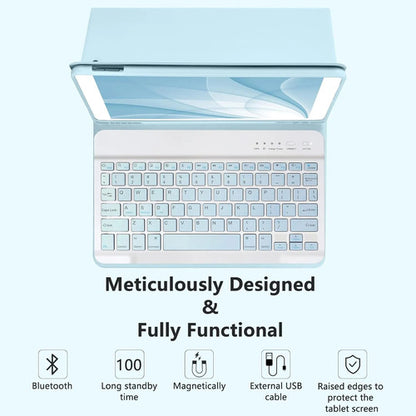 Funda Con Teclado Para iPad De 9a Generacion. Azul Claro