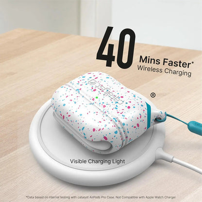 Funda Impermeable Para AirPods Pro 2da Y 1ra Gen. Funfetti - Lanyard