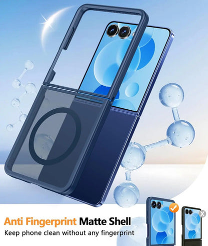 Funda Magnética Para Samsung Galaxy Z Flip 7 Azul Azul Lisa