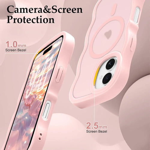 Funda Nzenguer Para iPhone Con Correa Rosa