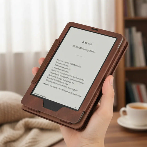 Funda Para Kindle De 6 Pulagadas De 11 Gen 2022-2024 Marrón Oscuro