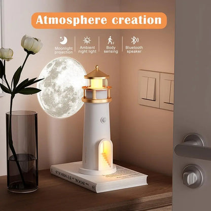 Lámpara Proyector De Luna Velarionna Con Control Remoto Beige