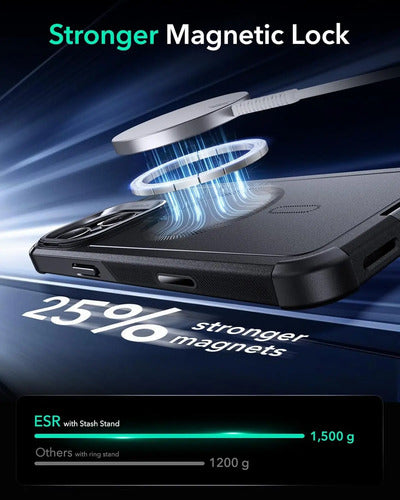 Funda Esr Para iPhone 16 Pro Max Con Soporte Y Control De... Negro