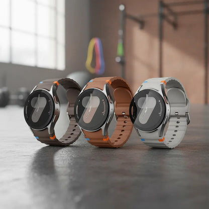 Correas Deportivas Compatibles Con Galaxy Watch 7 6 5 4 Fe Terracota 4.4 Cm