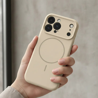 Funda Magnética Miracase Para Phone 17 Pro Beige