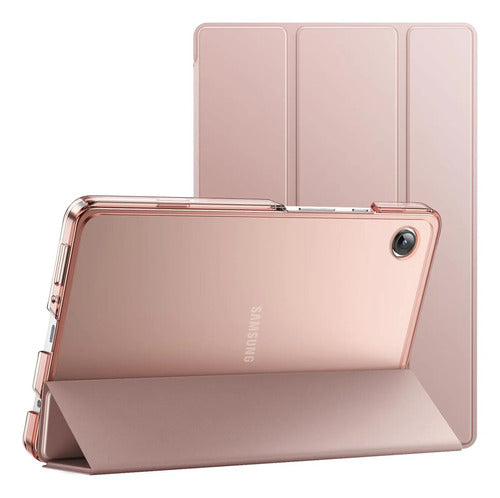 Funda Para Samsung Galaxy Tab A11 / Tab A9 Rosa Dorado