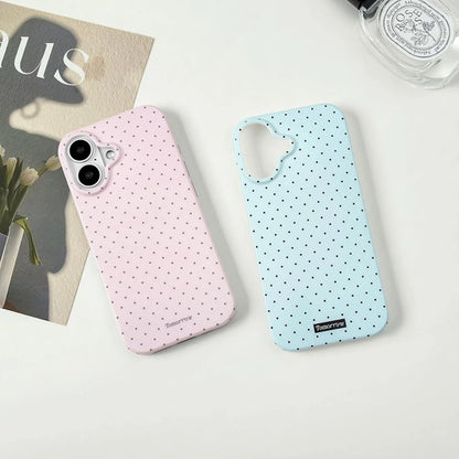 Funda iPhone 17 Estética Lunares Tpu Suave Rosa Lunares
