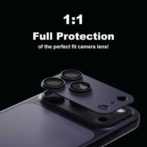 Protector De Camara Para iPhone 17 Pro Azul Oscuro