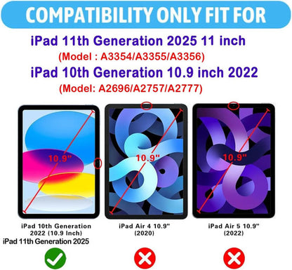 Funda Con Teclado Bluetooth Para iPad 11th/10th Gen