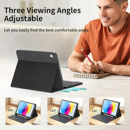 Funda Con Teclado Para iPad A16 10ma Y 11va Gen Negro