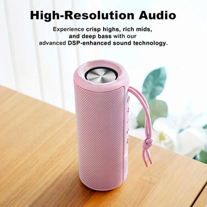 Parlante Bluetooth Portátil Impermeable Rosa