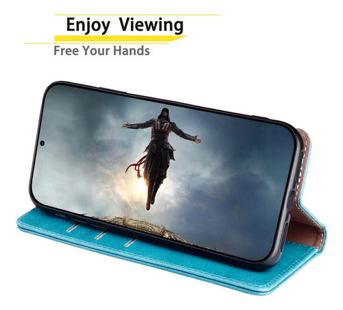 Funda Cartera De Cuero Para Samsung Galaxy S20 Ultra Verde