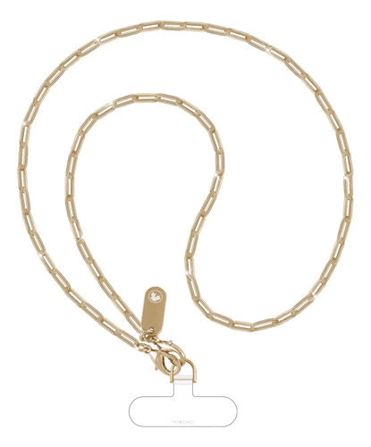 Correa De Teléfono Metalizada Ukon Cadena Cruzada, Elegan...