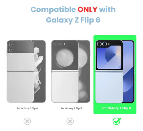 Funda Transp Antigolpes Para Samsung Galaxy Z Flip 7 Fe Transparente
