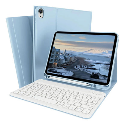 Funda Con Teclado Para iPad (a16) 11th/10th Gen (11/10.9) Celeste