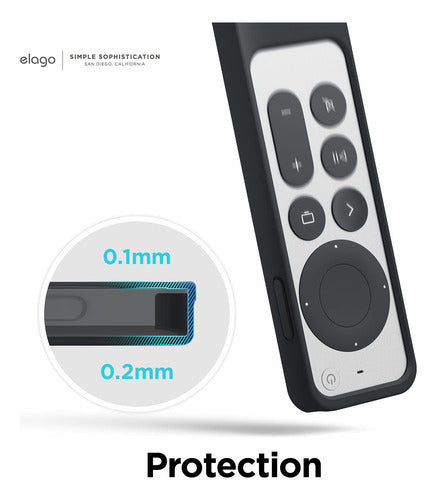 Funda Para Apple Tv 4k Hd Siri Remote 3ra Gen Negro