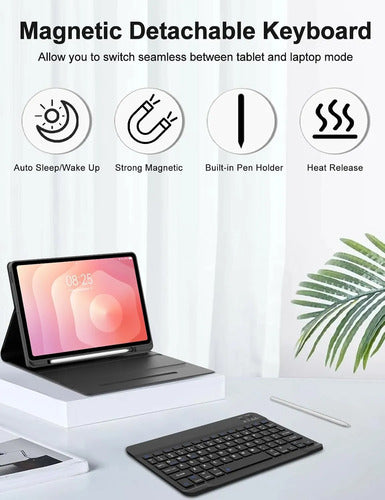 Funda Con Teclado Para Samsung Galaxy Tab S11 11' Negro