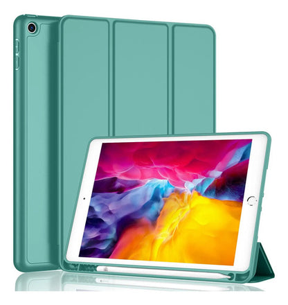 Funda Para iPad 9.7 Con Porta Lápiz Y Protección Completa Verde Musgo