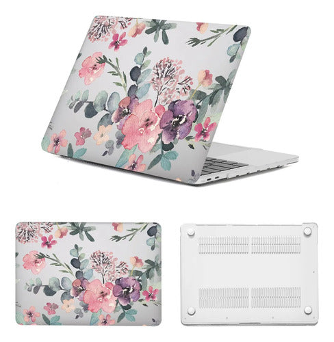 Funda Protectora Para Macbook Air 13.6  M2-m4 2022-2025 Rosa