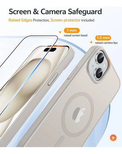 Funda Para iPhone 15, 14 Y 13 Blanco