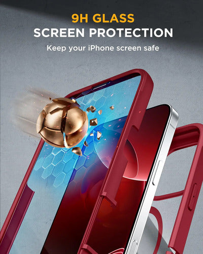 Miracase Funda Carcasa Para iPhone 16 Pro Max Ciruela Magnética Nombre Del Diseño