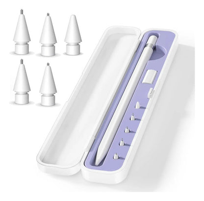 Inesore Estuche Para Apple Pencil Con 5 Puntas Lila