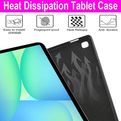 Funda Con Teclado Para Samsung Galaxy Tab S10 Fe (10,9 PuLG) Rosa