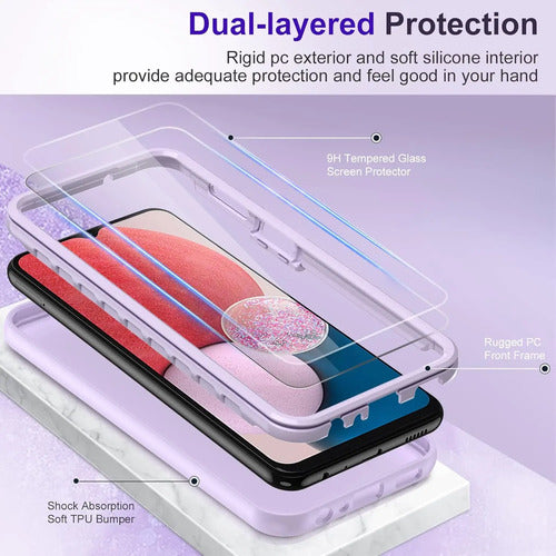 Funda Samsung Galaxy A13 Con Dos Protectores De Pantalla