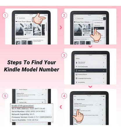 Funda Rosa Compatible Con Kindle Paperwhite Y Colorsoft Rosa