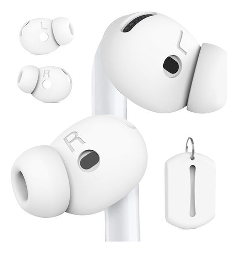 Funda Para AirPods 4 Silicona 2 Pares (blanco) Blanco
