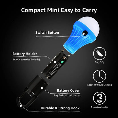 Linterna Led Lepro Compacta Para Camping Color De La Luz Color De La Linterna