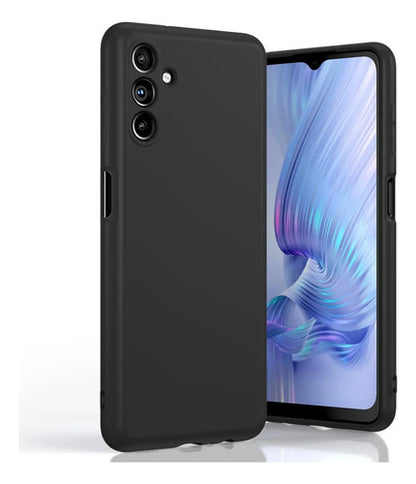 Funda Para Galaxy A13 5g, Silicona Líquida, Delgada, Suave Negro