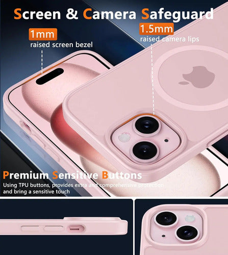 Funda Para iPhone 15 Rosa Claro